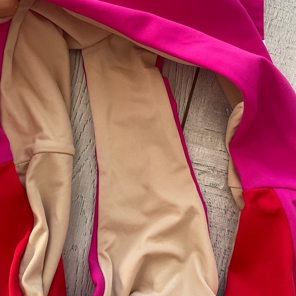 Summersalt Beige Ribbed Fabric red pink size 6 bikini like new - Picture 6 of 12